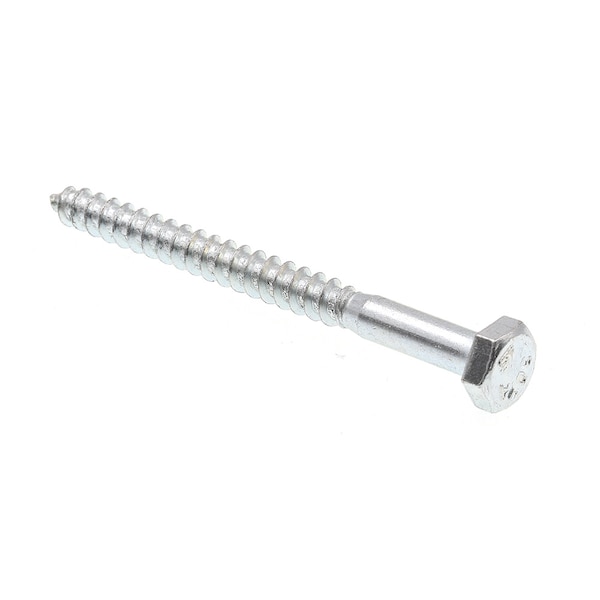Prime-Line Hex Lag Screw 1/4in X 3in A307 Grade A Zinc Plated Steel 100PK 9055135 - main